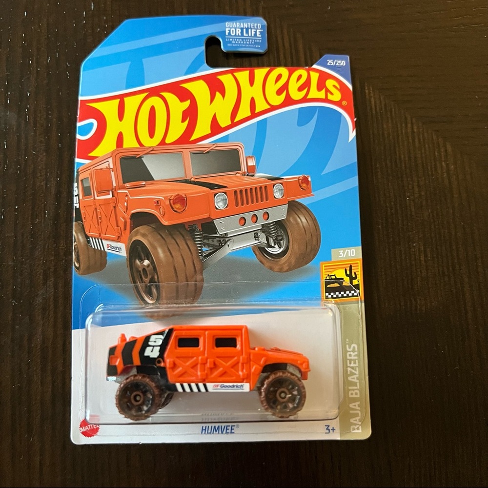 Hot Wheels Baja Blazers Orange Humvee 25/250